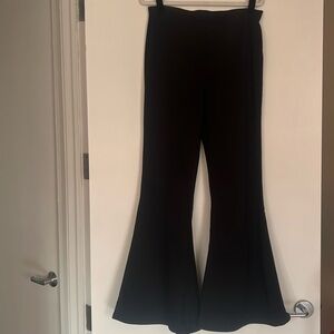 Black wide leg pants